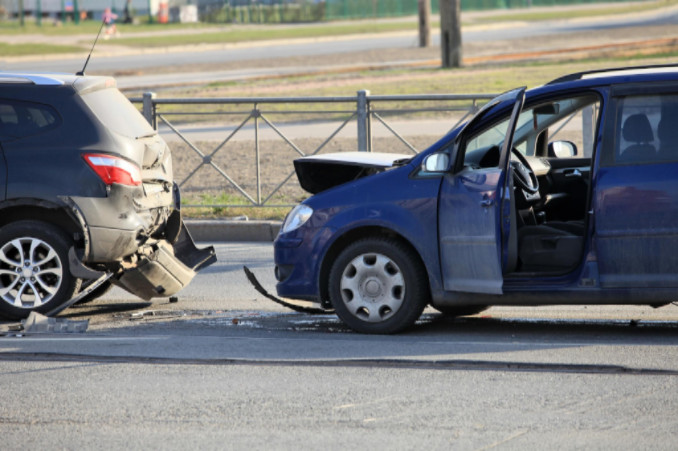 Injuries from rear-end car crash