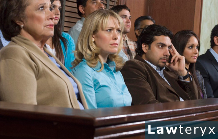 photo of jury in the courtroom in a personal injury case